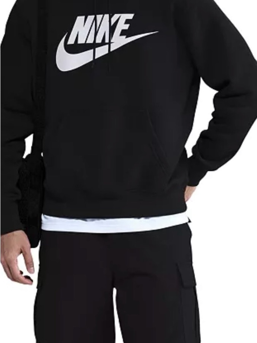 NWT Nike Red Hoodie with White Swoosh Logo
